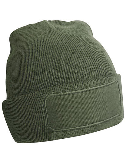 Beanie aus Polyacryl mit Baumwoll-Twill-Aufnäher