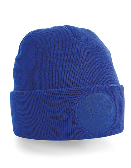 Circular Patch Beanie von Beechfield – Produkt- und Farbansicht für Textildruck und Stickerei