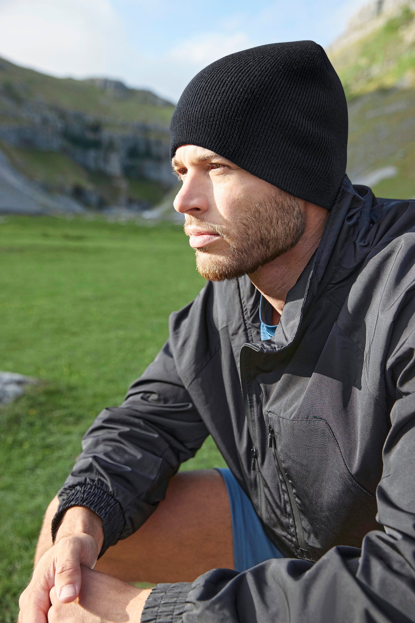 Beanie aus recyceltem Polyester