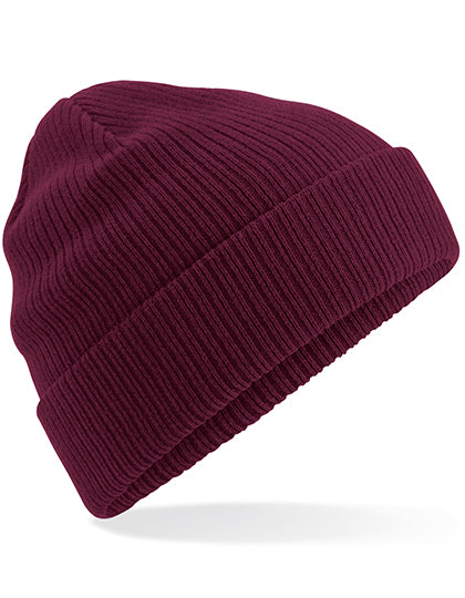 Beanie aus Bio-Baumwolle von Beechfield – Produkt- und Farbansicht für Textildruck und Stickerei