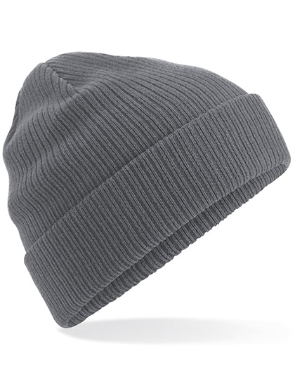 Beanie aus Bio-Baumwolle von Beechfield – Produkt- und Farbansicht für Textildruck und Stickerei