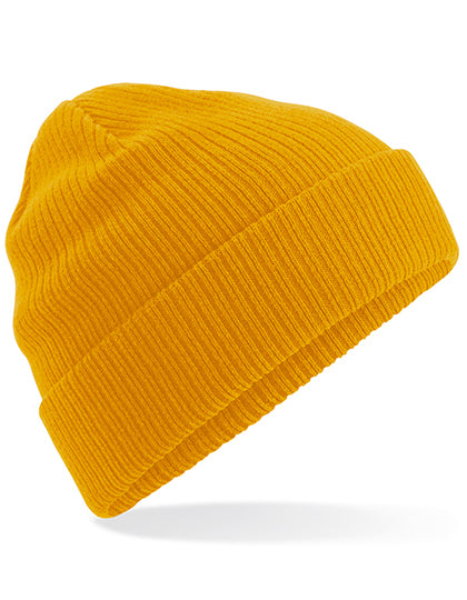 Beanie aus Bio-Baumwolle von Beechfield – Produkt- und Farbansicht für Textildruck und Stickerei