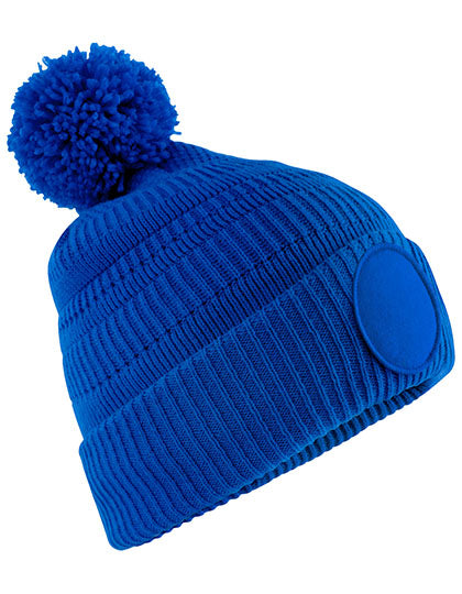 Fan Patch Beanie von Beechfield – Produkt- und Farbansicht für Textildruck und Stickerei
