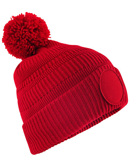 Fan Patch Beanie von Beechfield – Produkt- und Farbansicht für Textildruck und Stickerei