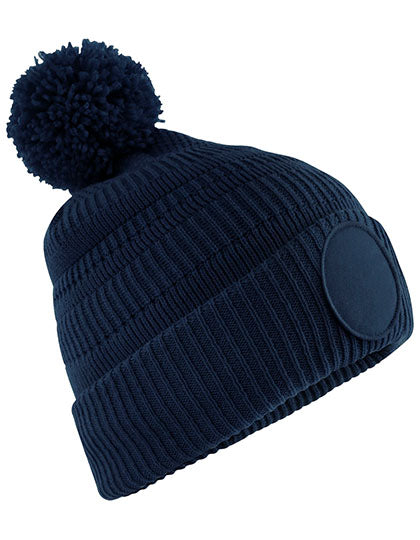 Fan Patch Beanie von Beechfield – Produkt- und Farbansicht für Textildruck und Stickerei