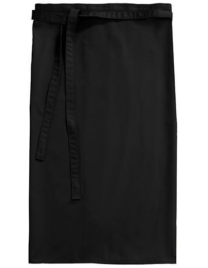 CG Workwear Bistro Apron Roma 80 GreeNature in Black – mit Firmenlogo individualisierbar