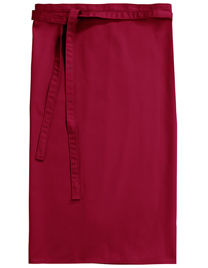 CG Workwear Bistro Apron Roma 80 GreeNature in Cherry – mit Firmenlogo individualisierbar