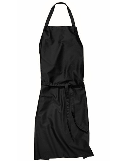 CG Workwear Bib Apron Verona 90 GreeNature in Black – mit Firmenlogo individualisierbar
