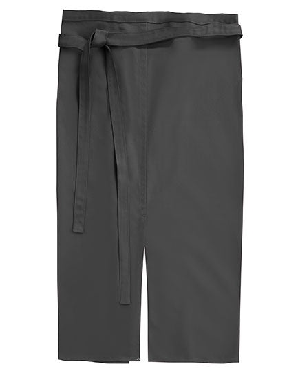 CG Workwear Slit Apron Milano 80 x 100 cm in Lava – mit Firmenlogo individualisierbar