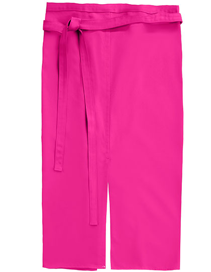 CG Workwear Slit Apron Milano 80 x 100 cm in Magenta – mit Firmenlogo individualisierbar