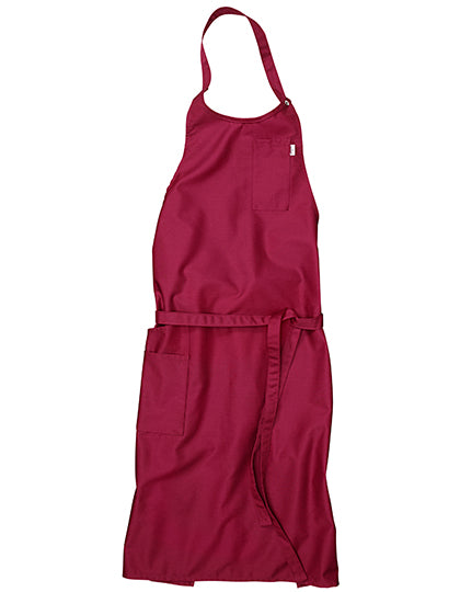 CG Workwear Apron Vittoria Classic in Cherry – mit Firmenlogo individualisierbar