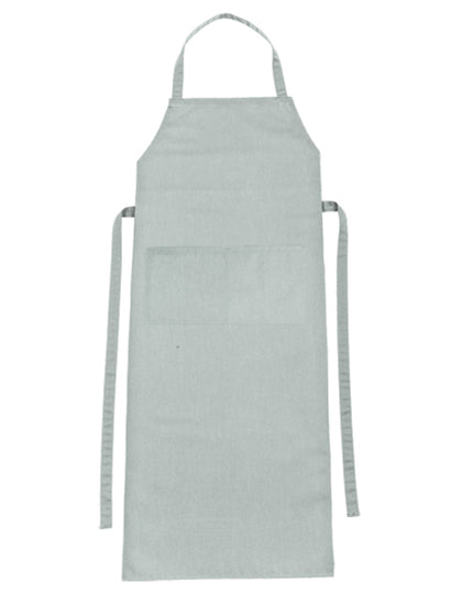 CG Workwear Bib Apron Verona Bag 110 x 75 cm in Pale Grey – mit Firmenlogo individualisierbar