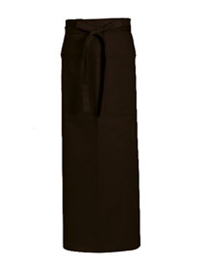 CG Workwear Bistro Apron Roma 100 x 100 cm in Chocolate – mit Firmenlogo individualisierbar