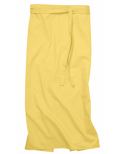CG Workwear Bistro Apron Roma 100 x 100 cm in Curry – mit Firmenlogo individualisierbar