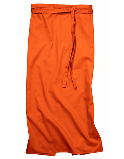 CG Workwear Bistro Apron Roma 100 x 100 cm in Pumpkin – mit Firmenlogo individualisierbar