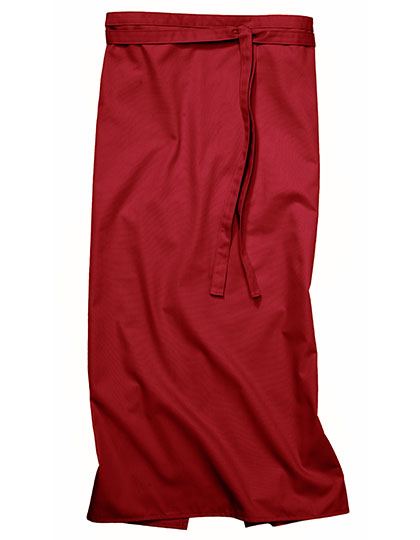 CG Workwear Bistro Apron Roma 100 x 100 cm in Regency Red – mit Firmenlogo individualisierbar
