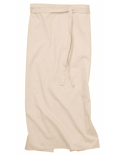 CG Workwear Bistro Apron Roma 100 x 100 cm in Sand – mit Firmenlogo individualisierbar