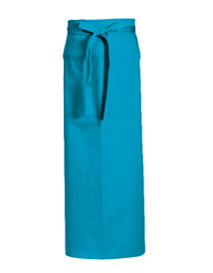 CG Workwear Bistro Apron Roma 100 x 100 cm in Turquoise – mit Firmenlogo individualisierbar