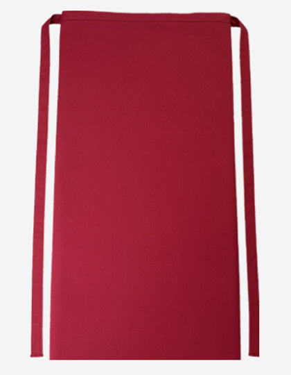 CG Workwear Bistro Apron Roma 80 in Cherry – mit Firmenlogo individualisierbar