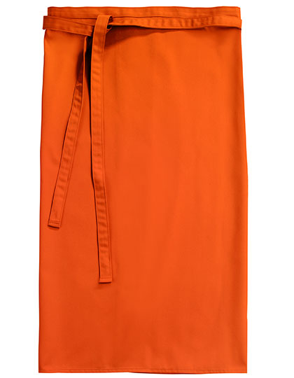 CG Workwear Bistro Apron Roma 80 in Pumpkin – mit Firmenlogo individualisierbar
