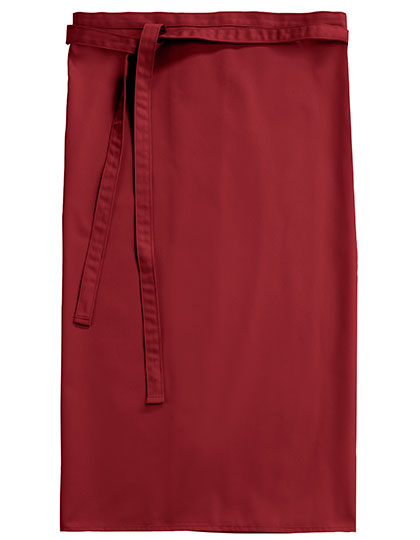 CG Workwear Bistro Apron Roma 80 in Regency Red – mit Firmenlogo individualisierbar