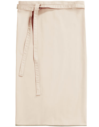 CG Workwear Bistro Apron Roma 80 in Sand – mit Firmenlogo individualisierbar