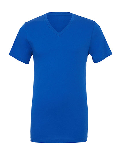Unisex Jersey Short Sleeve V-Neck Tee von Bella + Canvas – Produkt- und Farbansicht für Textildruck und Stickerei