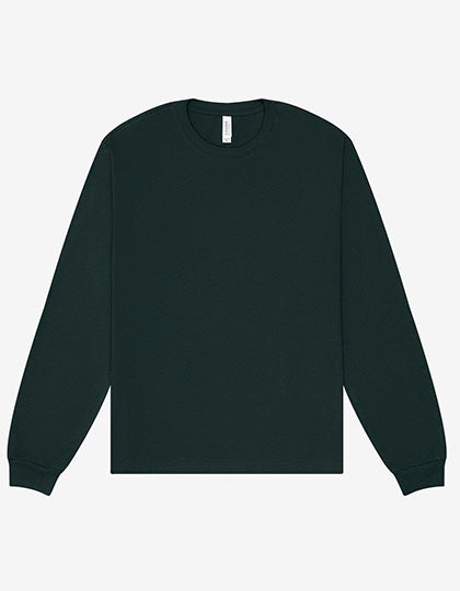 Unisex Heavyweight Long Sleeve Tee von Canvas – Produkt- und Farbansicht für Textildruck und Stickerei