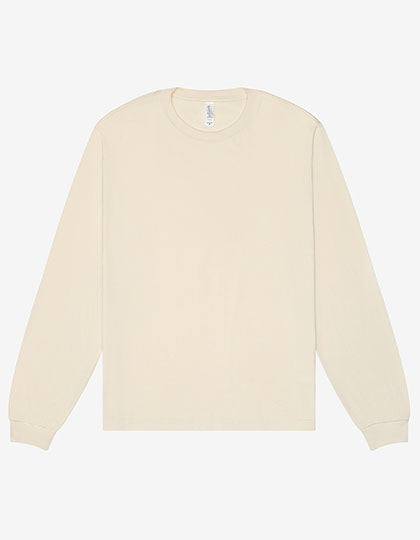 Unisex Heavyweight Long Sleeve Tee von Canvas – Produkt- und Farbansicht für Textildruck und Stickerei
