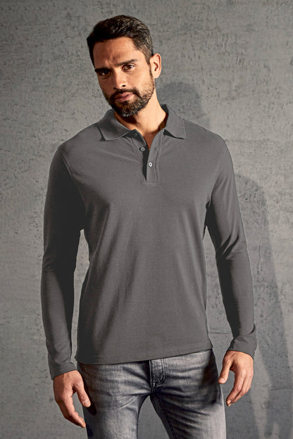 Langarm-Polo-Shirt aus Piqué – Regular Fit