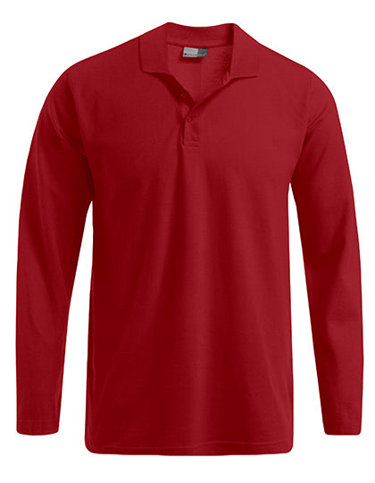 Langarm-Polo-Shirt aus Piqué – Regular Fit von Promodoro – Produkt- und Farbansicht für Textildruck und Stickerei