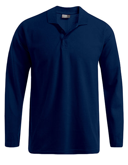 Langarm-Polo-Shirt aus Piqué – Regular Fit von Promodoro – Produkt- und Farbansicht für Textildruck und Stickerei