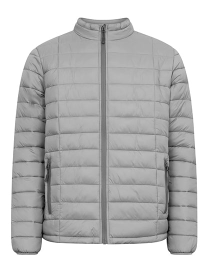 Promodoro Men´s Padded Jacket in New Light Grey (Solid) – mit Firmenlogo individualisierbar