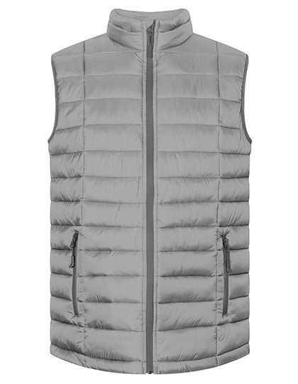 Promodoro Men´s Padded Vest in New Light Grey (Solid) – mit Firmenlogo individualisierbar