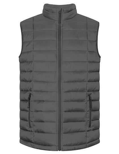 Promodoro Men´s Padded Vest in Steel Gray – mit Firmenlogo individualisierbar