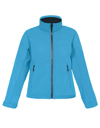 Promodoro Women´s Softshell Jacket C+ in Aqua – mit Firmenlogo individualisierbar