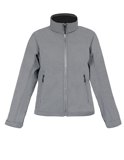 Promodoro Women´s Softshell Jacket C+ in Steel Grey (Solid) – mit Firmenlogo individualisierbar