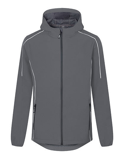 Promodoro Men´s Light Softshell Jacket in Steel Gray – mit Firmenlogo individualisierbar