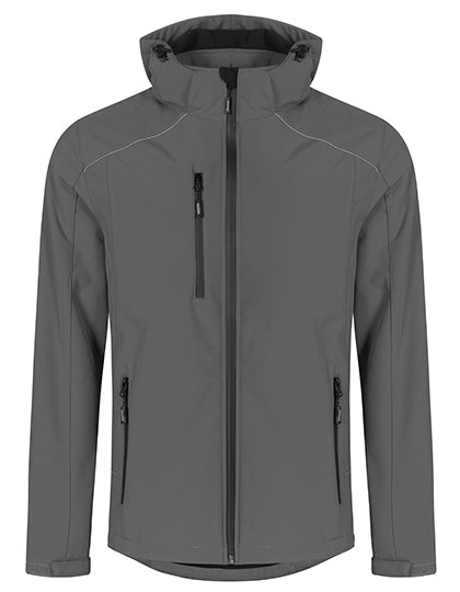 Promodoro Men´s Softshell Jacket in Steel Grey (Solid) – mit Firmenlogo individualisierbar