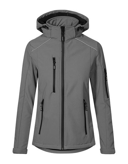 Promodoro Women´s Softshell Jacket in Steel Grey (Solid) – mit Firmenlogo individualisierbar