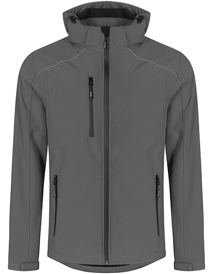 Promodoro Men´s Warm Softshell Jacket in Steel Gray – mit Firmenlogo individualisierbar