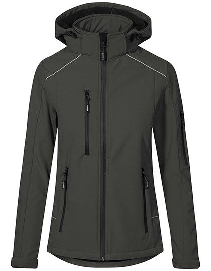 Promodoro Women´s Warm Softshell Jacket in Charcoal (Solid) – mit Firmenlogo individualisierbar