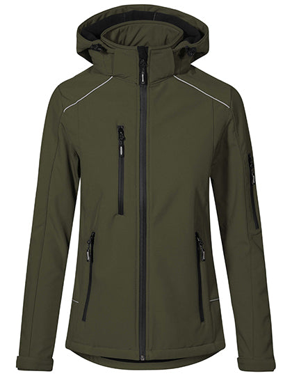 Promodoro Women´s Warm Softshell Jacket in Khaki – mit Firmenlogo individualisierbar