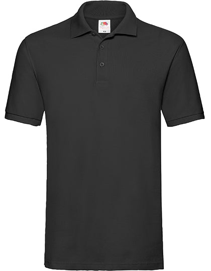 Premium Polo von Fruit of the Loom – Produkt- und Farbansicht für Textildruck und Stickerei