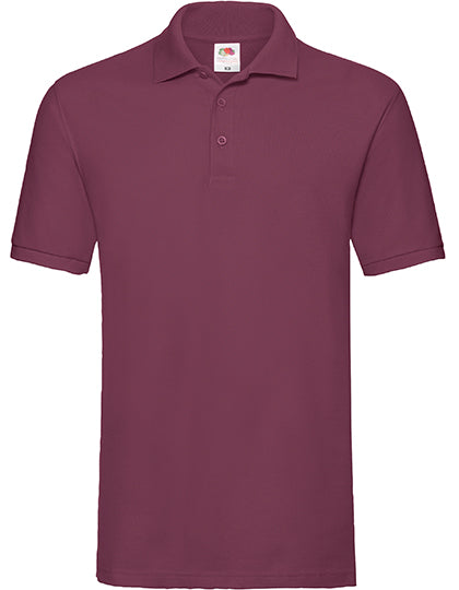 Premium Polo von Fruit of the Loom – Produkt- und Farbansicht für Textildruck und Stickerei