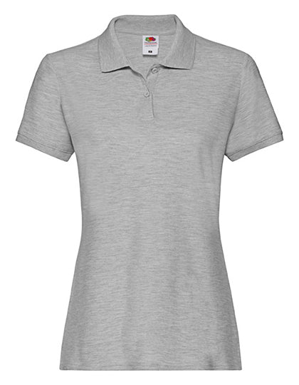 Ladies´ Premium Polo von Fruit of the Loom – Produkt- und Farbansicht für Textildruck und Stickerei