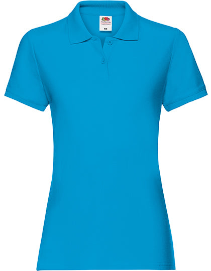 Ladies´ Premium Polo von Fruit of the Loom – Produkt- und Farbansicht für Textildruck und Stickerei