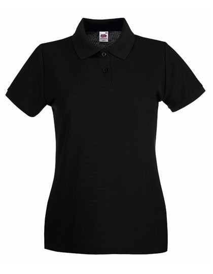 Ladies´ Premium Polo von Fruit of the Loom – Produkt- und Farbansicht für Textildruck und Stickerei