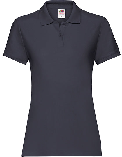 Ladies´ Premium Polo von Fruit of the Loom – Produkt- und Farbansicht für Textildruck und Stickerei