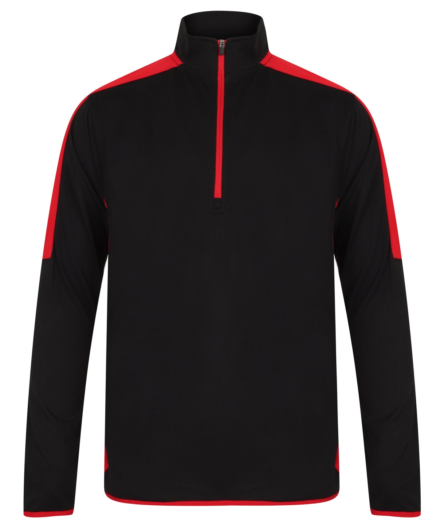 Adults 1/4 Zip Midlayer With Contrast Panelling